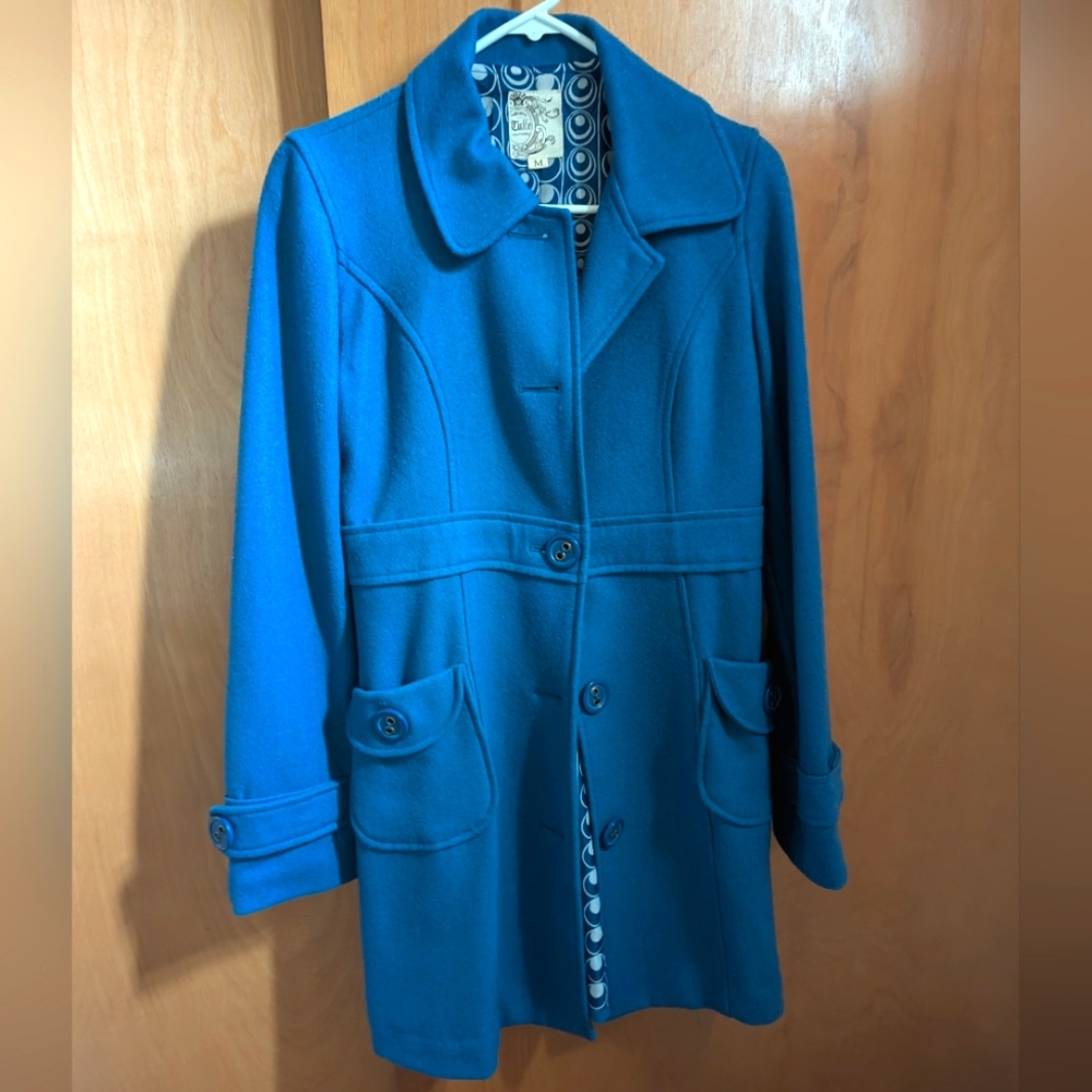 Periwinkle wool peacoat, Tulle Original Clothing, size M